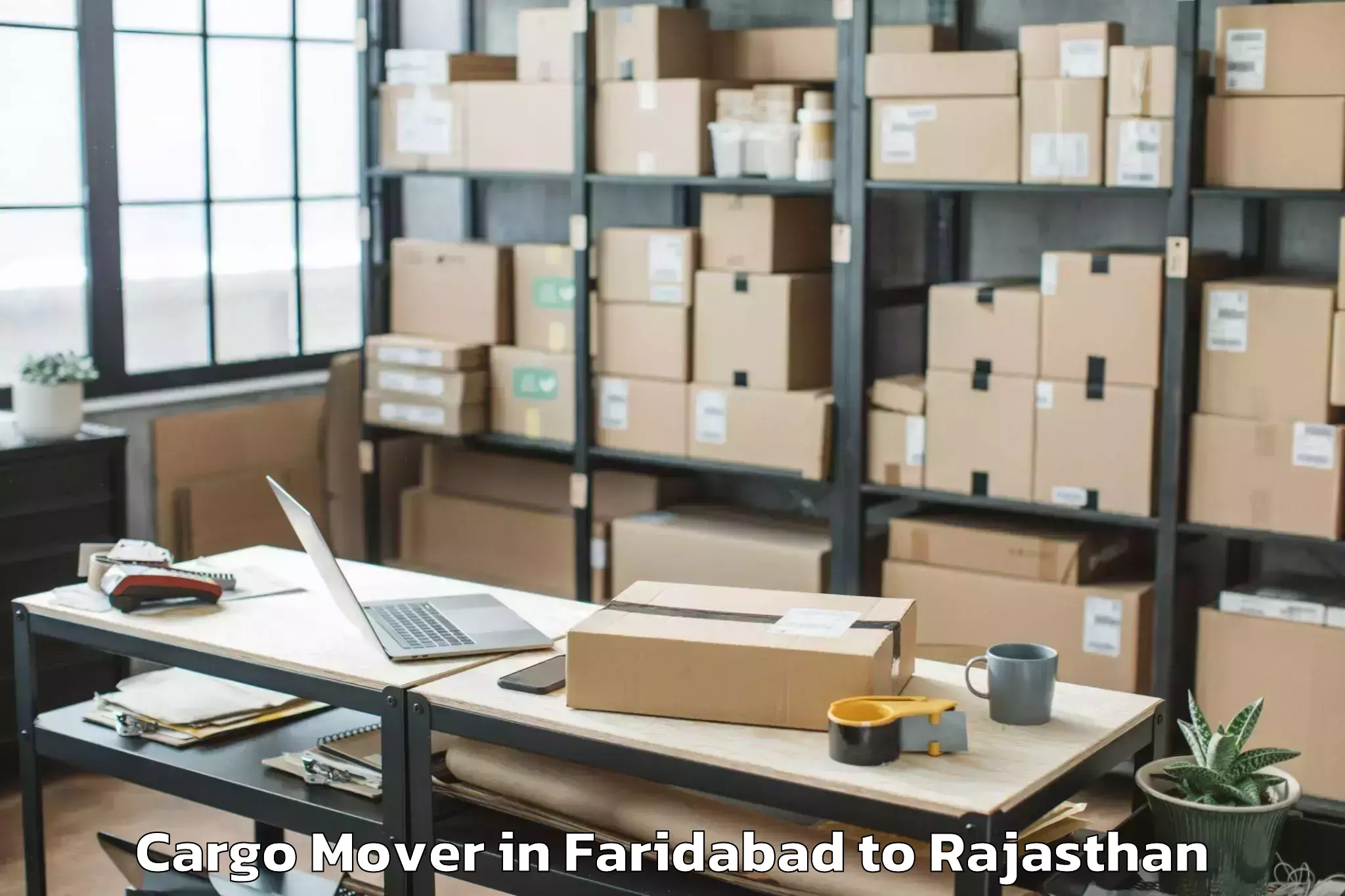 Reliable Faridabad to Jaypur Cargo Mover